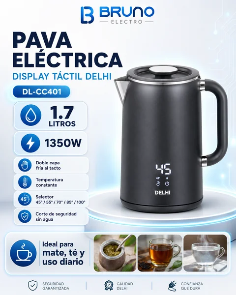 DELHI PAVA ELÉCTRICA DISPLAY TÁCTIL DL-CC401
