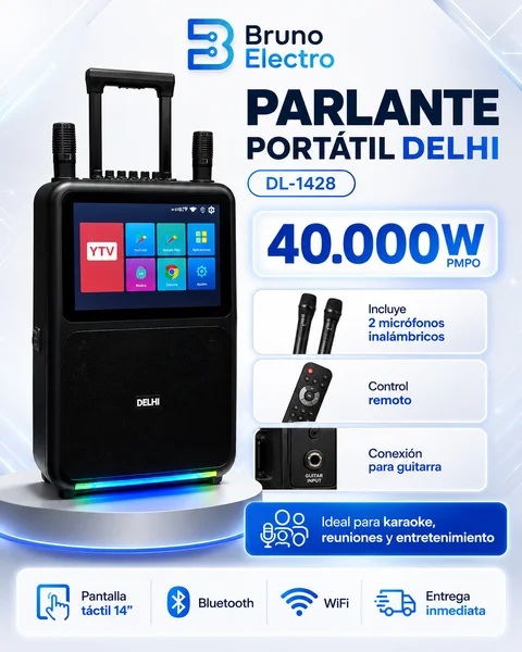 DELHI PARLANTE PORTÁTIL DL-1428