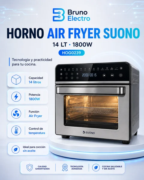 SUONO HOG0239 HORNO AIR FRYER 14LT 1800W