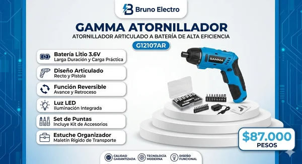 GAMMA ATORNILLADOR ARTICULADO 3.6V