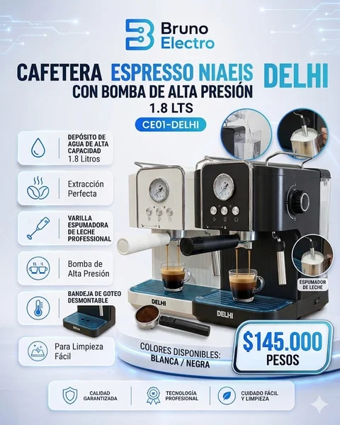 DELHI DL-810 CAFETERA ESPRESSO VINTAGE